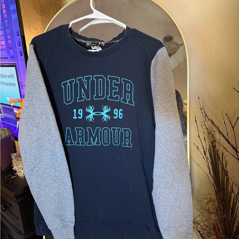 Under Armour Navy and Gray Sweatshirt